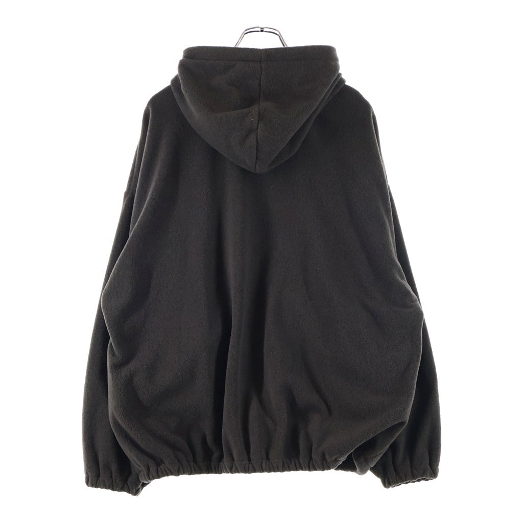 YEEZY(イージー) Zip Hoodie フリース ジップ アップ フーデッド パーカー ブラウン JC-03