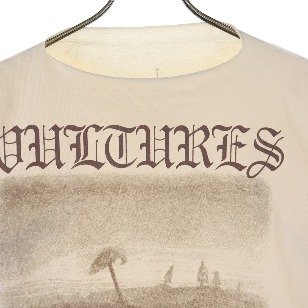 YEEZY(イージー) VULTURES LOng TEE グラフィック ロゴ プリント 長袖 ロングスリーブ Tシャツ ベージュ