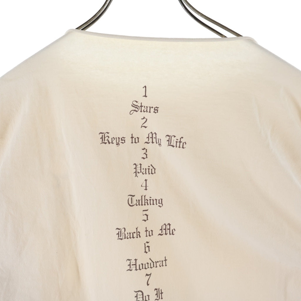 YEEZY(イージー) VULTURES LOng TEE グラフィック ロゴ プリント 長袖 ロングスリーブ Tシャツ ベージュ