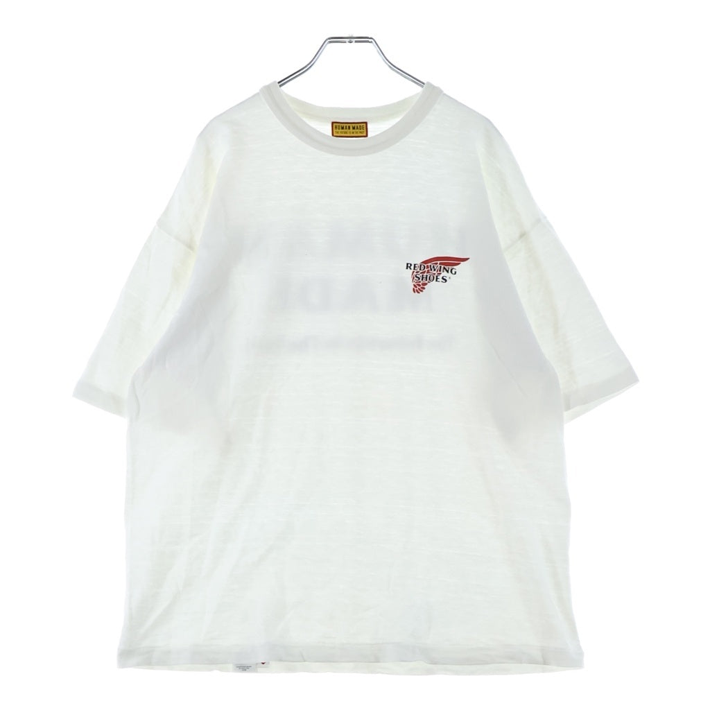 HUMAN MADE(ヒューマンメイド) 26SS xRED WING GRAPHIC T-SHIRT ロゴ プリント 半袖 Tシャツ カットソー ホワイト XX30TE001