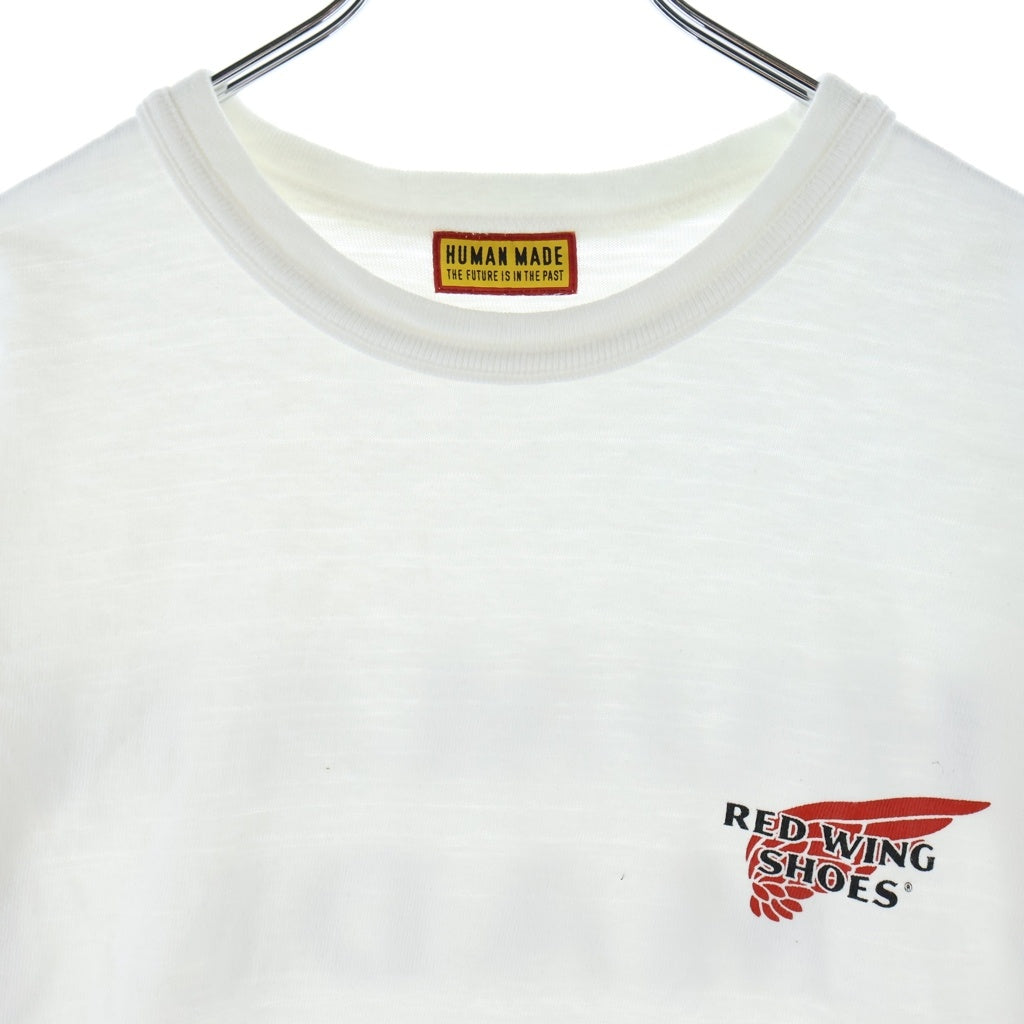 HUMAN MADE(ヒューマンメイド) 26SS xRED WING GRAPHIC T-SHIRT ロゴ プリント 半袖 Tシャツ カットソー ホワイト XX30TE001