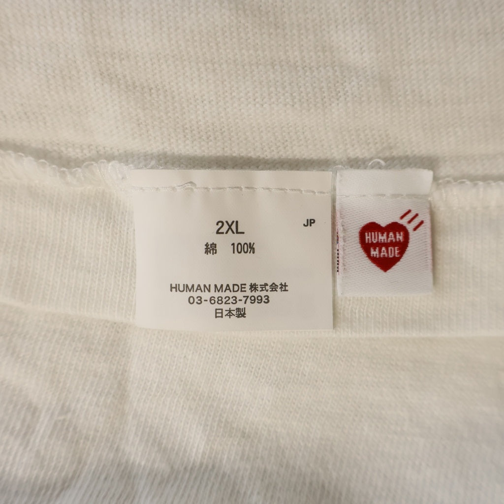 HUMAN MADE(ヒューマンメイド) 26SS xRED WING GRAPHIC T-SHIRT ロゴ プリント 半袖 Tシャツ カットソー ホワイト XX30TE001