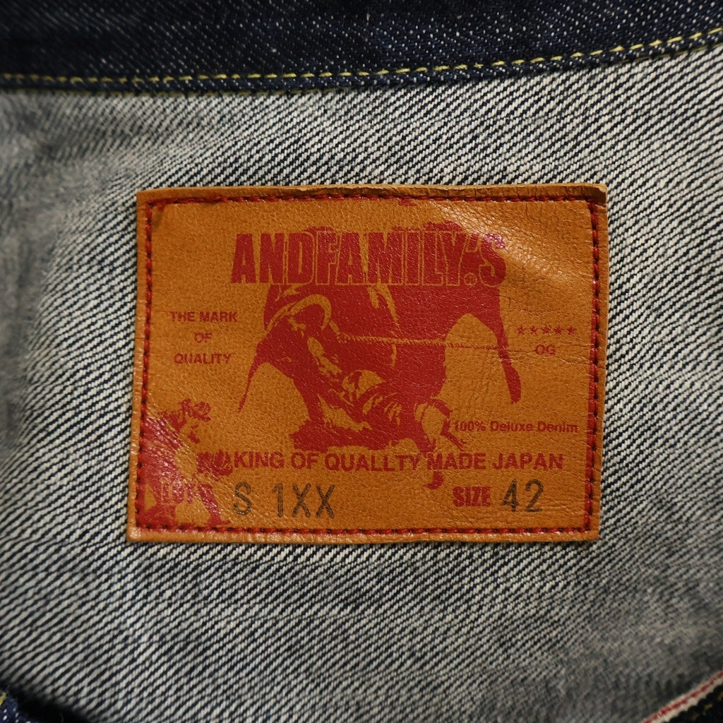 ANDFAMILYS(アンドファミリー) DENIM JACKET RECORD-S1XX デニム ジャケット インディゴ