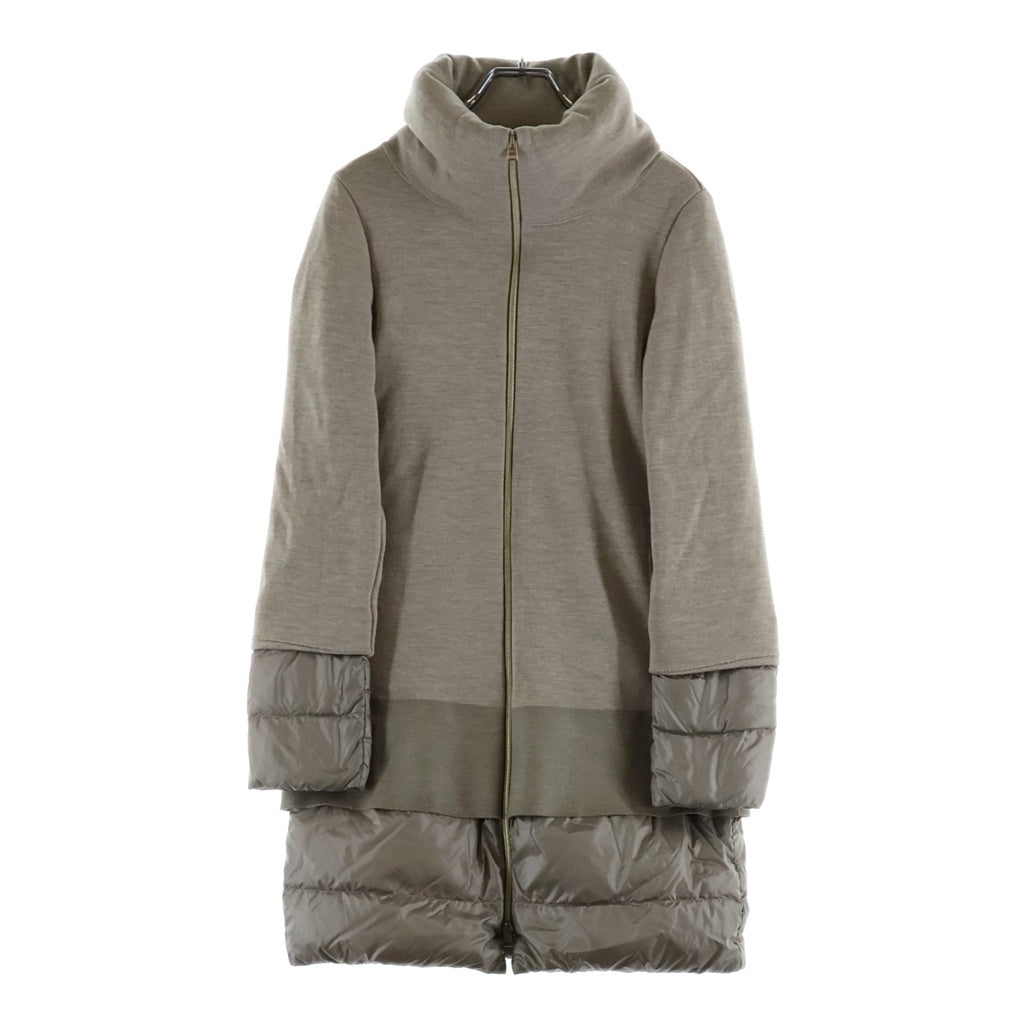 HERNO(ヘルノ) ウール 切り替え ダウン コート イタリア製 ベージュ PI0573D-39771-2600 レディース