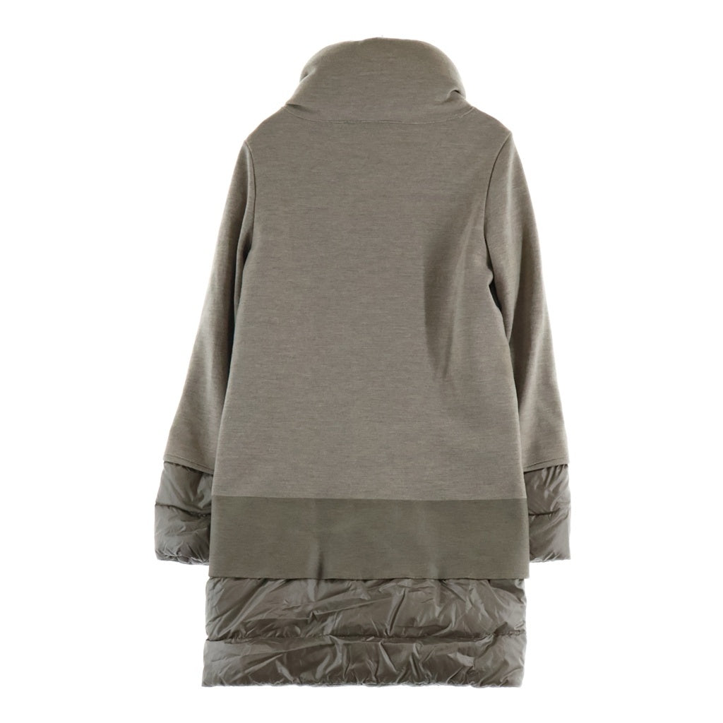 HERNO(ヘルノ) ウール 切り替え ダウン コート イタリア製 ベージュ PI0573D-39771-2600 レディース