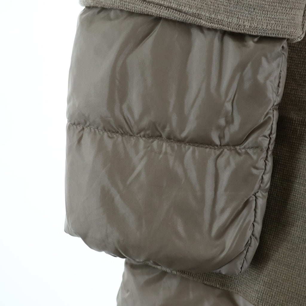 HERNO(ヘルノ) ウール 切り替え ダウン コート イタリア製 ベージュ PI0573D-39771-2600 レディース