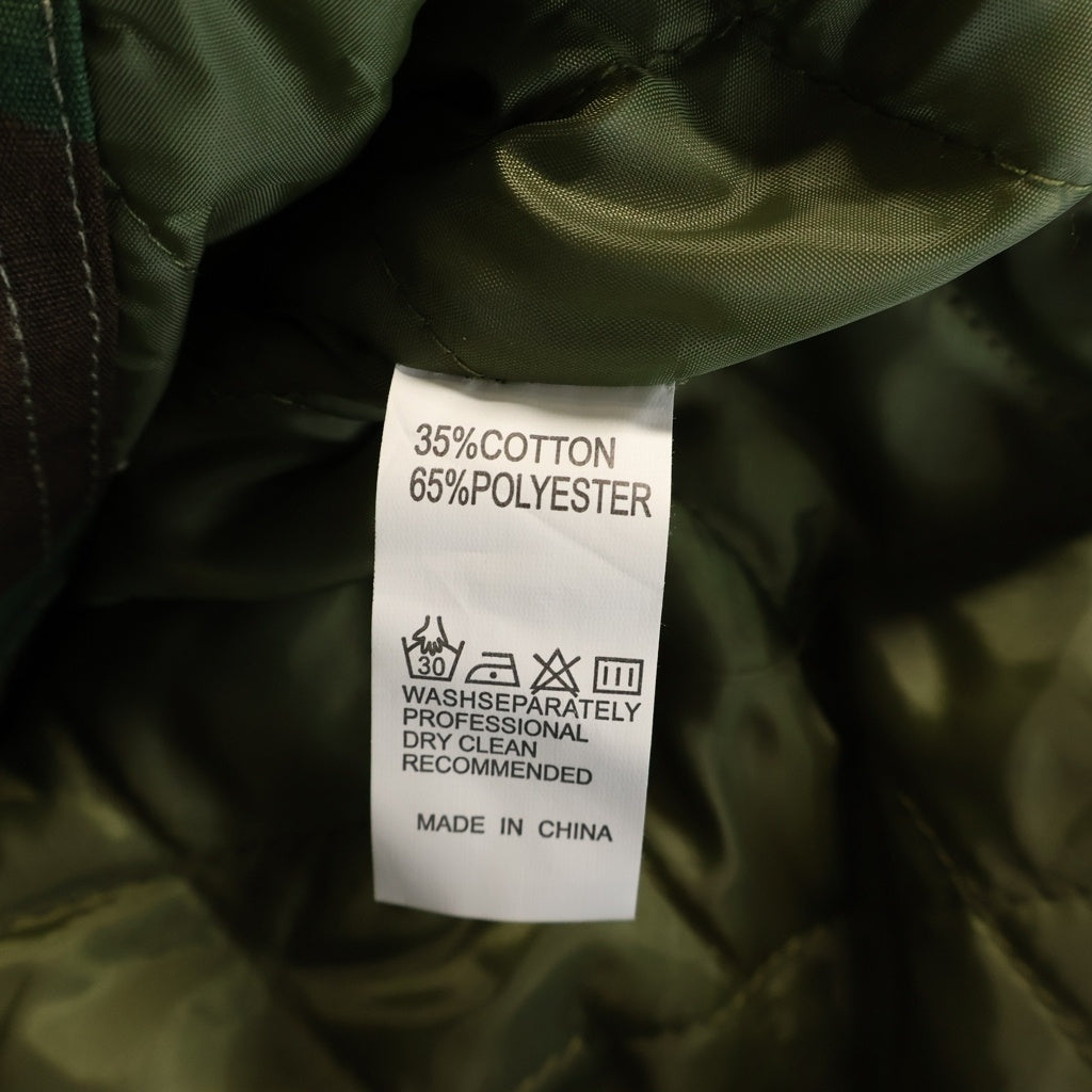 NO BRAND(ノーブランド) NOT FOR SALE ノットフォーセール 9バックポケット ジップアップ カモ ジャケット カーキ