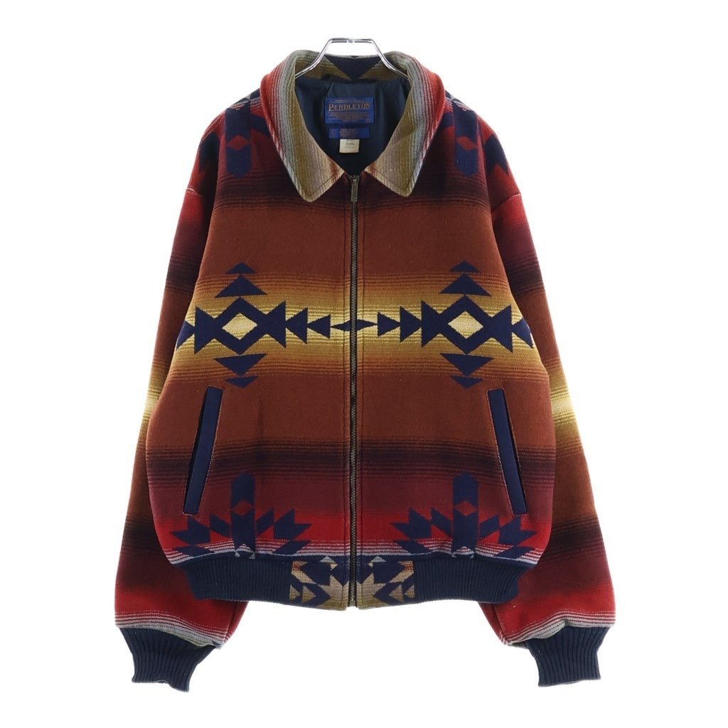 PENDLETON(ペンドルトン) 90s WOOL JIPUP BLOUSON ウール ジップアップ ブルゾンジャケット マルチ