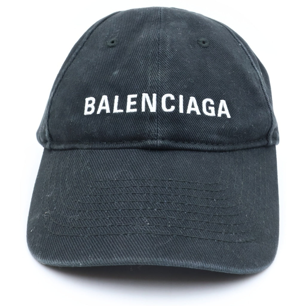 BALENCIAGA(バレンシアガ) 17SS ARCHETYPE アーチタイプ ロゴ ベースボールキャップ 帽子 ブラック レディース