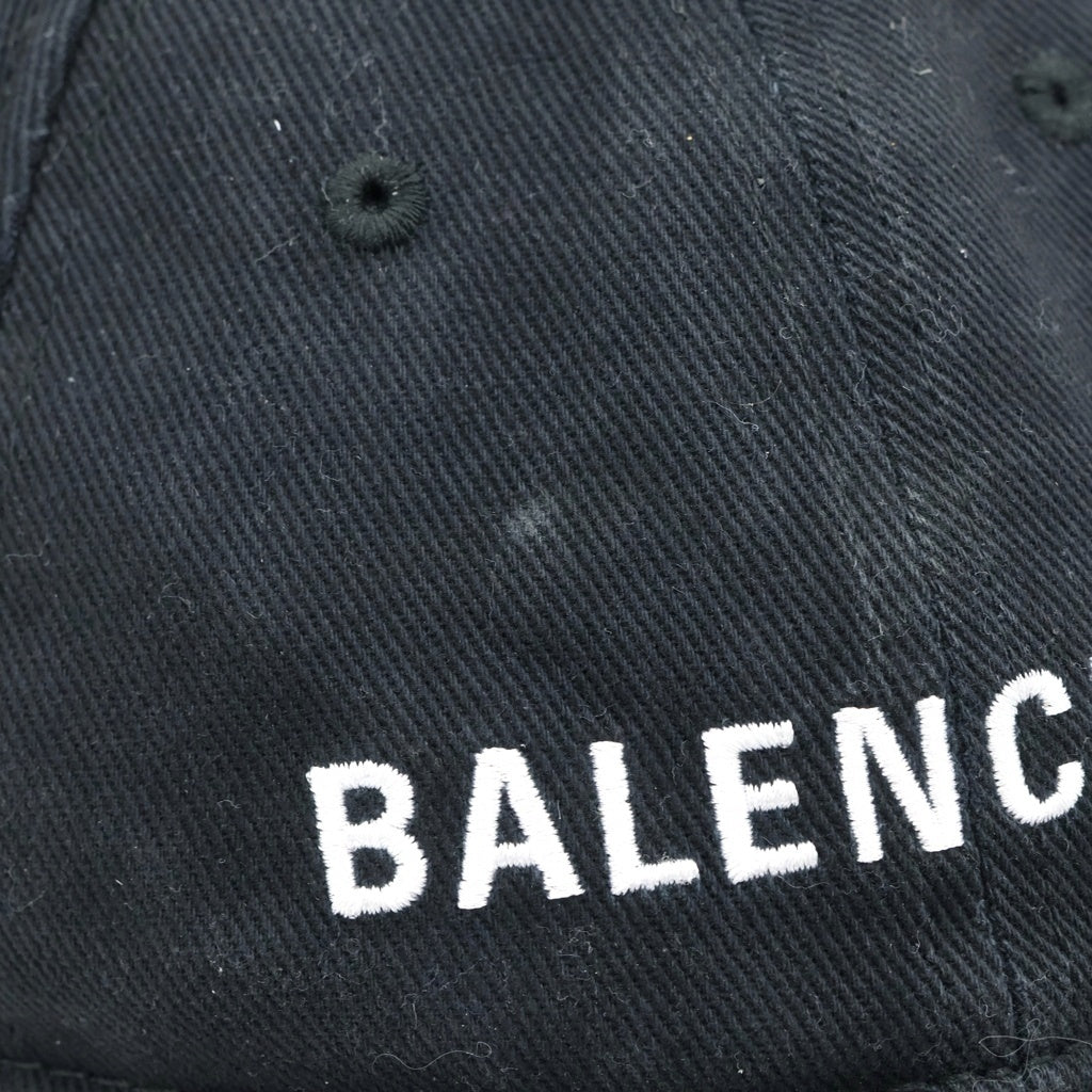 BALENCIAGA(バレンシアガ) 17SS ARCHETYPE アーチタイプ ロゴ ベースボールキャップ 帽子 ブラック レディース