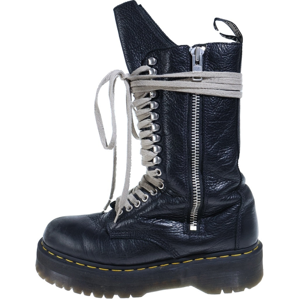 Rick Owens(リックオウエンス) ×Dr.Martens 18 HOLE BOOTS ドクターマーチン 18ホール レースアップブーツ ブラック US10.5/28.5cm 1918RO