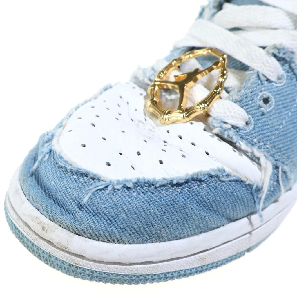 NIKE(ナイキ) WMNS AIR JORDAN1 HIGH OG DENIM エアジョーダン1 デニム ウィメンズ ハイカットスニーカー インディゴ/ホワイト US7/24cm DM9036-104 レディース