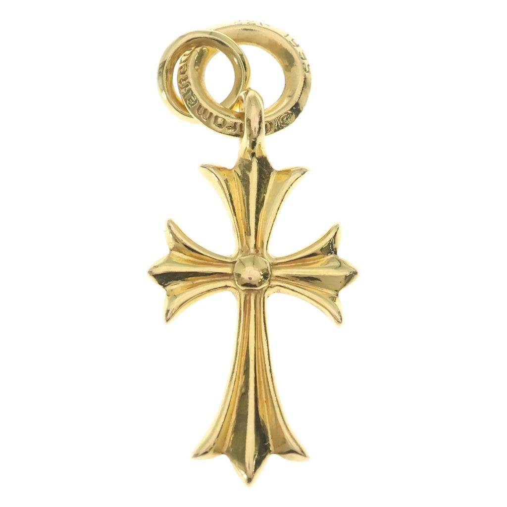 CHROME HEARTS(クロムハーツ) 22K TINY CH CROSS タイニーCHクロス 1ダイヤ ペンダントトップ ゴールド 22金丸カン付き