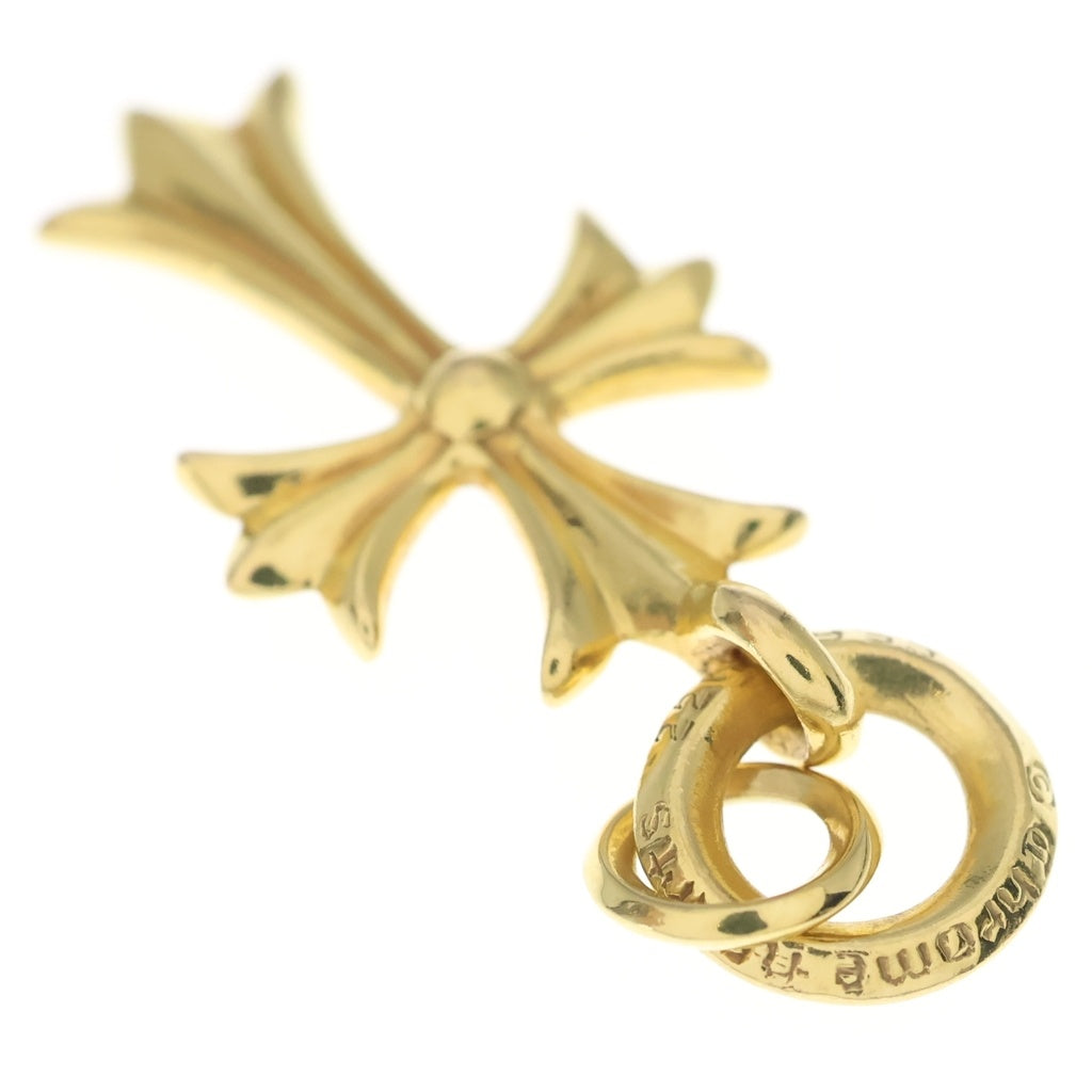 CHROME HEARTS(クロムハーツ) 22K TINY CH CROSS タイニーCHクロス 1ダイヤ ペンダントトップ ゴールド 22金丸カン付き