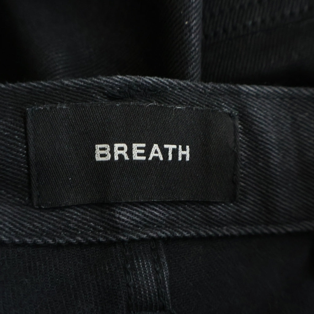 BREATH(ブレス) 24AW MULTI POCKET SLIM CARGO TYPE-2 スリムカーゴパンツ ブラック BR24AW-P1003