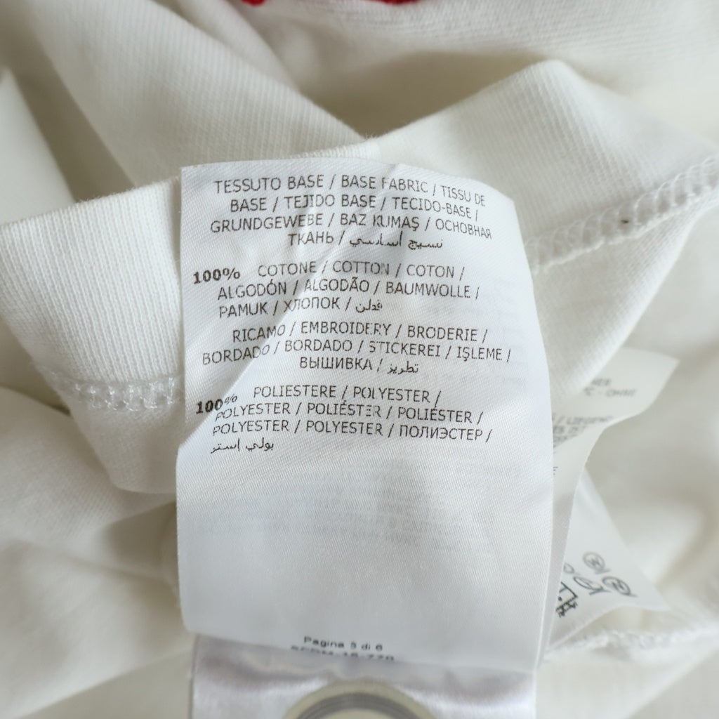 MONCLER(モンクレール) 17SS GRENOBL MAGLIA T-SHIRT マグリア フロントロゴ刺繍 クルーネック半袖Tシャツカットソー ホワイト C10918035050