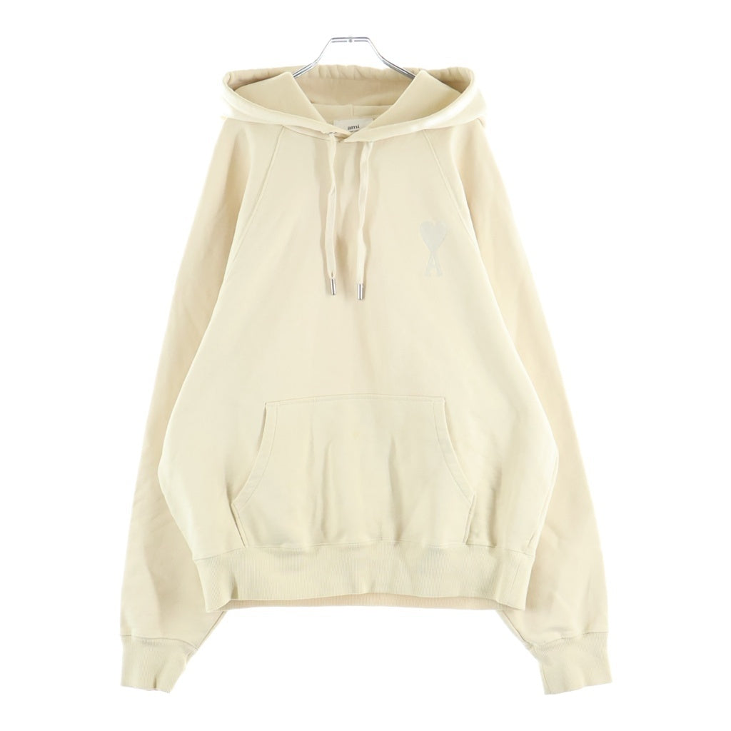 AMI Alexandre Mattiussi(アミアレクサンドルマテュッシ) AMI DE COJPY HOODIE アミデフーディー スウェットプルオーバーパーカー ベージュ USW202.747