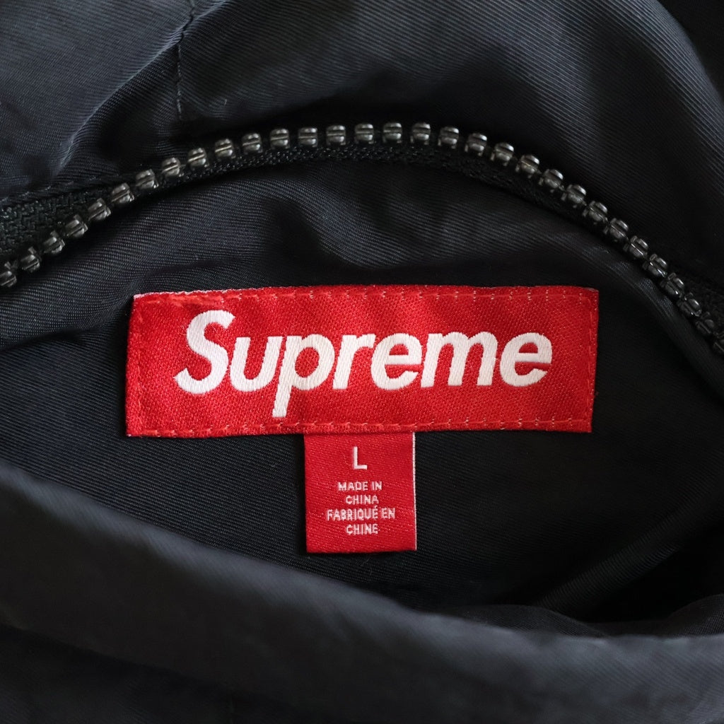 SUPREME(シュプリーム) 24AW Reversible Puffer Jacket リバーシブル 中綿 ロゴ刺繍 ジップアップ ジャケット ブラック