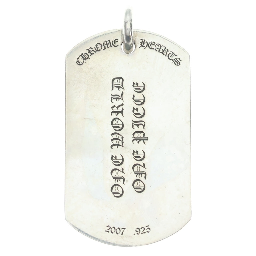 CHROME HEARTS(クロムハーツ) D TAG LRG ラージドッグタグ フレアニー ペンダントトップ シルバー
