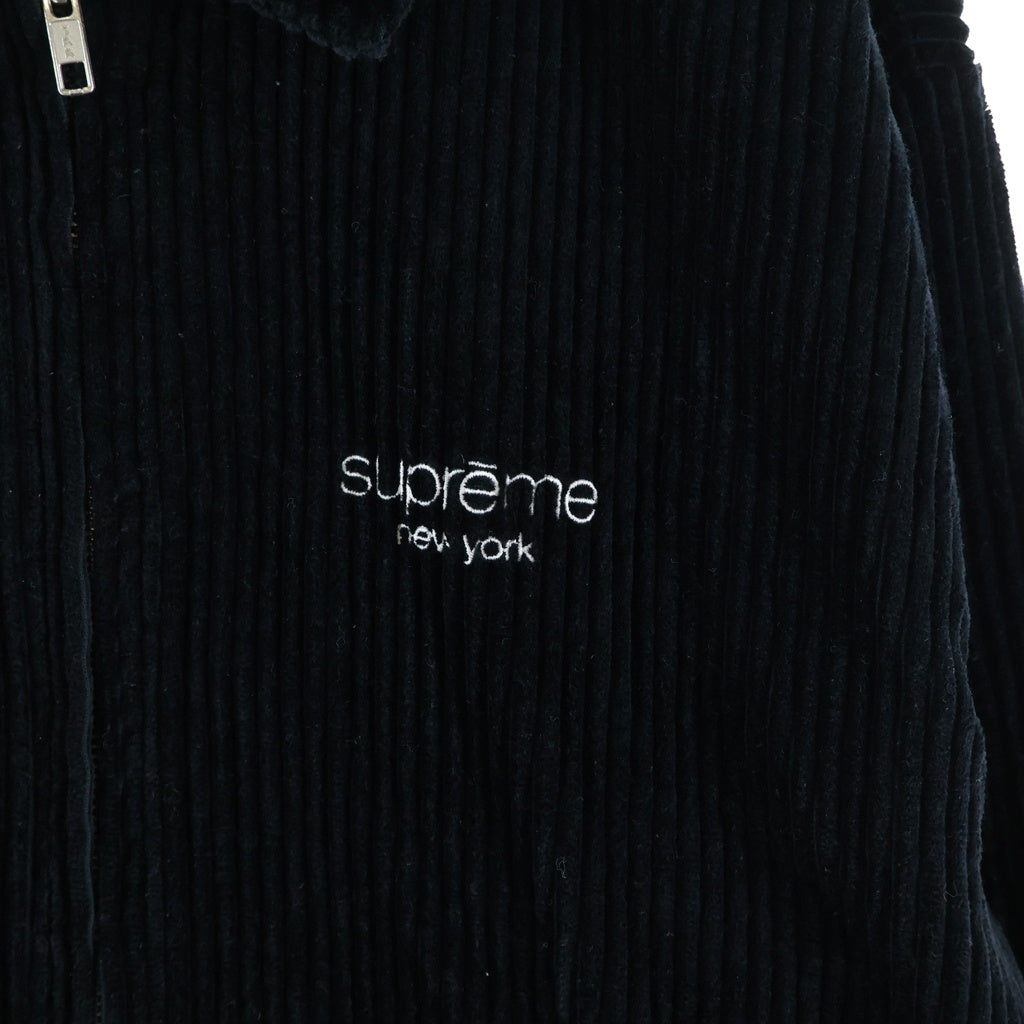 SUPREME(シュプリーム) 20SS Wide Wale Corduroy Harrington Jacket ワイド ウェル コーデュロイ ハリントン ジップアップジャケット ブラック