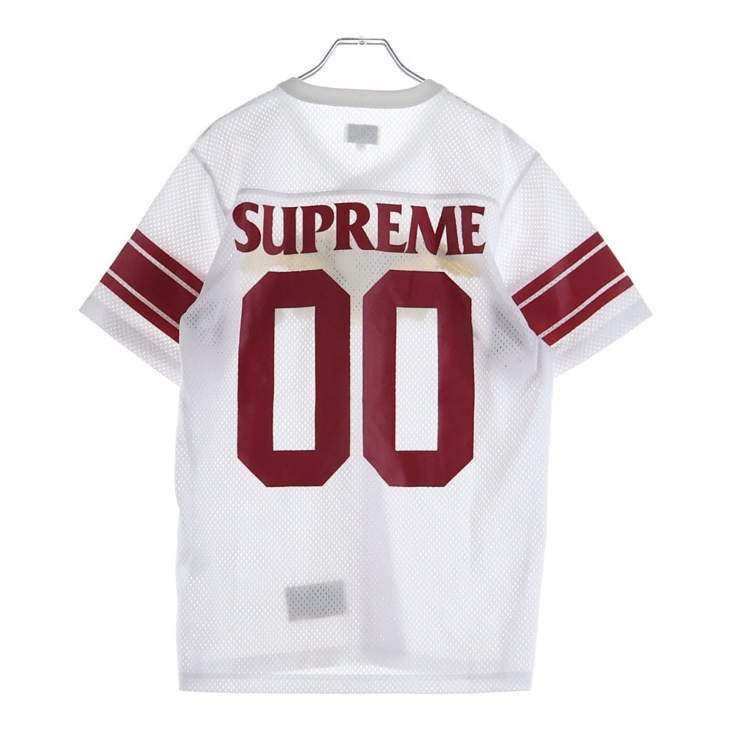 SUPREME(シュプリーム) 14SS ×ANTIHERO Football Top ×アンチヒーロー フットボール メッシュ 半袖Tシャツ カットソー ホワイト