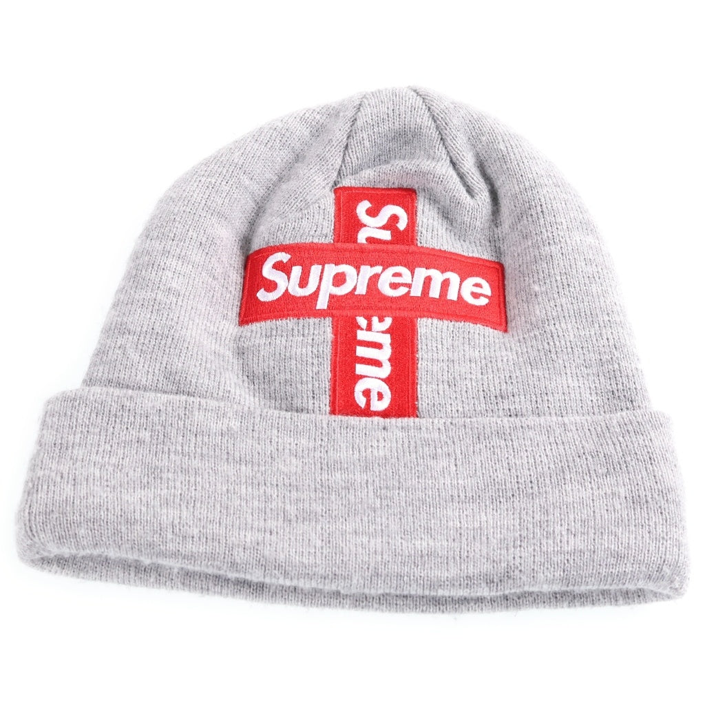 SUPREME(シュプリーム) 20AW New Era Cross Box logo Beanie Heather Grey ボックスロゴビーニー ニット帽 グレー G2905262020