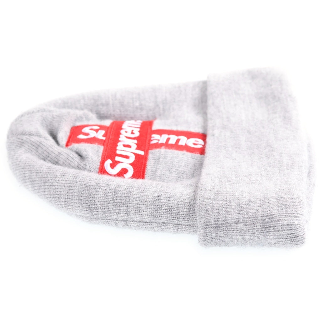 SUPREME(シュプリーム) 20AW New Era Cross Box logo Beanie Heather Grey ボックスロゴビーニー ニット帽 グレー G2905262020