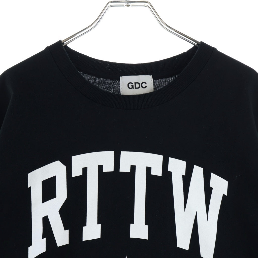 GDC(ジーディーシー) ×ROTTWEILER LOGO PRINT TEE ×ロットワイラー ロゴプリント半袖Tシャツ カットソー ブラック GD0417