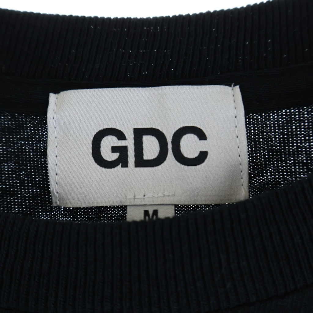 GDC(ジーディーシー) ×ROTTWEILER LOGO PRINT TEE ×ロットワイラー ロゴプリント半袖Tシャツ カットソー ブラック GD0417