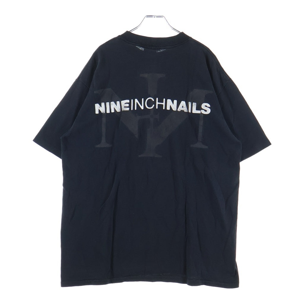 VINTAGE(ヴィンテージ) 90s NINE INCH MAILS BOX TEE ナインインチネイルズ バックロゴプリント半袖Tシャツ カットソー ブラック