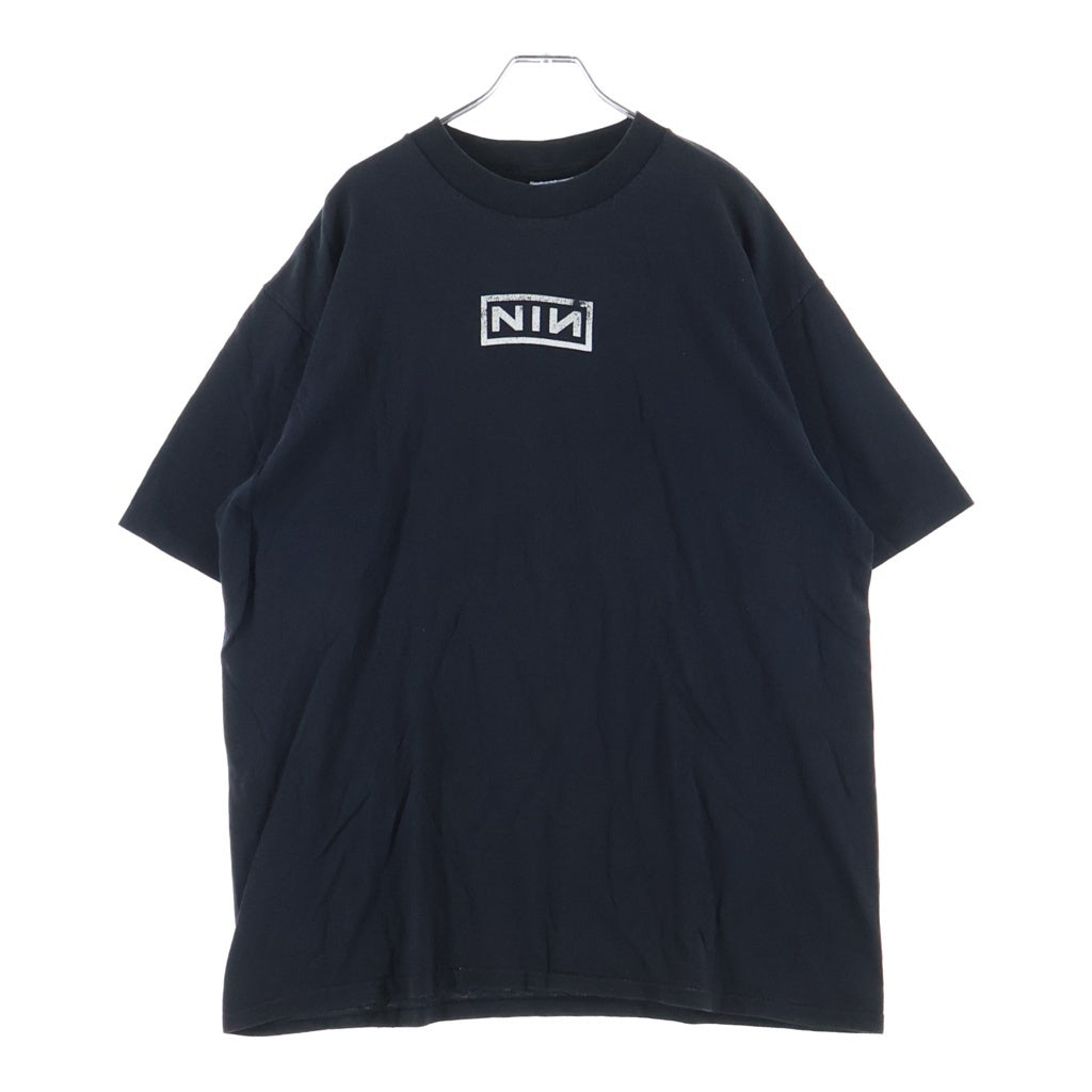 VINTAGE(ヴィンテージ) 90s NINE INCH MAILS BOX TEE ナインインチネイルズ バックロゴプリント半袖Tシャツ カットソー ブラック