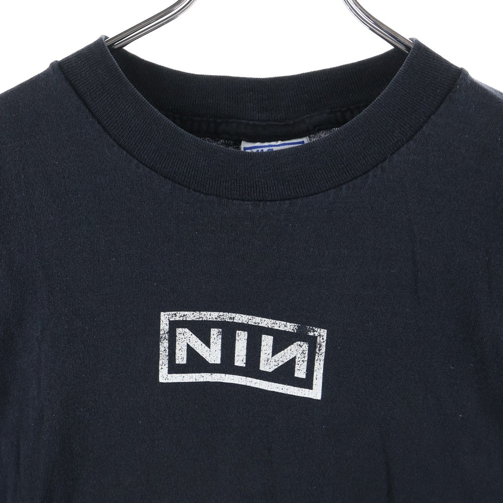 VINTAGE(ヴィンテージ) 90s NINE INCH MAILS BOX TEE ナインインチネイルズ バックロゴプリント半袖Tシャツ カットソー ブラック