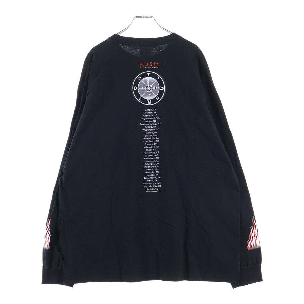 VINTAGE(ヴィンテージ) 00s RUSH Vapor Trails Tour Tee ラッシュ ヴェイパートレイルズ ツアー 長袖Tシャツ カットソー ブラック