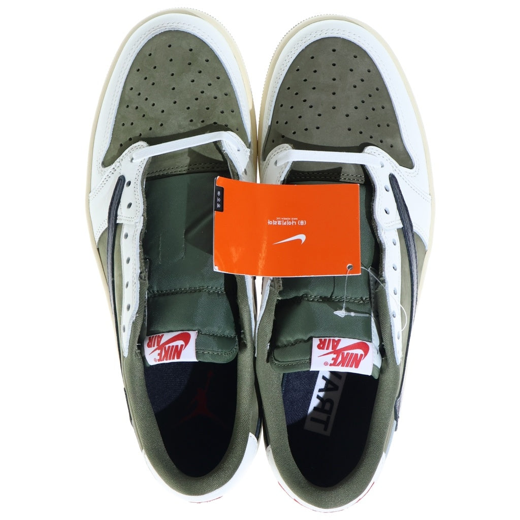 NIKE(ナイキ) ×TAVIS SCOTT AIR JORDAN1 LOW OG SP エアジョーダン1 ローカットスニーカー カーキ US10/28cm DM7866-200