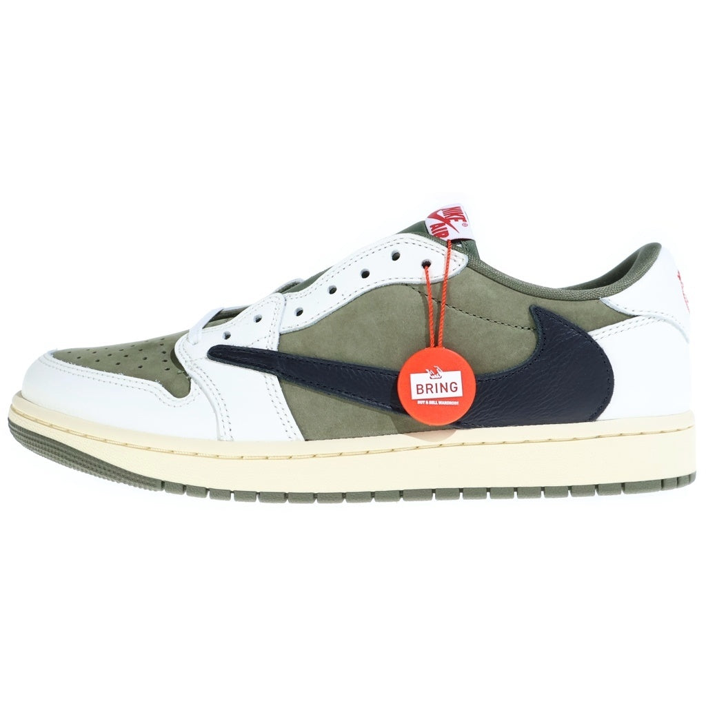 NIKE(ナイキ) ×TAVIS SCOTT AIR JORDAN1 LOW OG SP エアジョーダン1 ローカットスニーカー カーキ US10/28cm DM7866-200