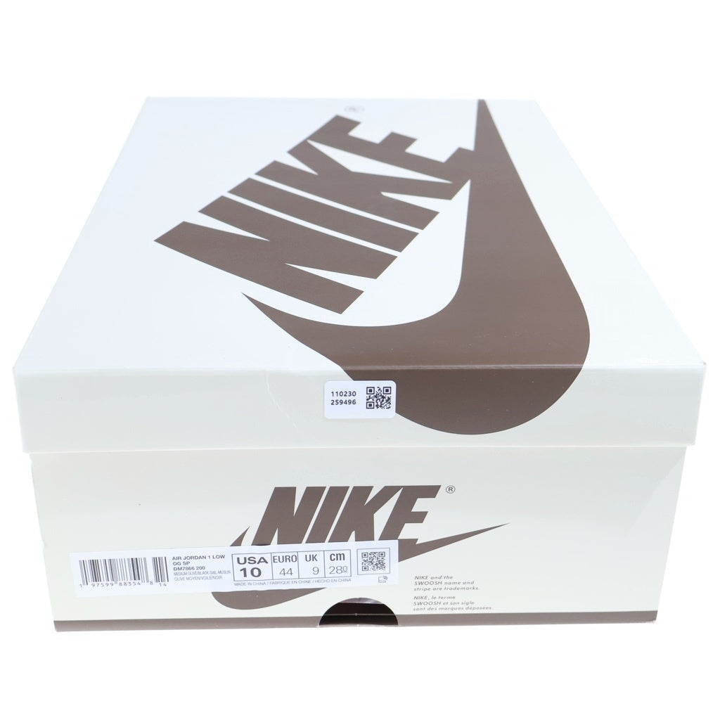 NIKE(ナイキ) ×TAVIS SCOTT AIR JORDAN1 LOW OG SP エアジョーダン1 ローカットスニーカー カーキ US10/28cm DM7866-200