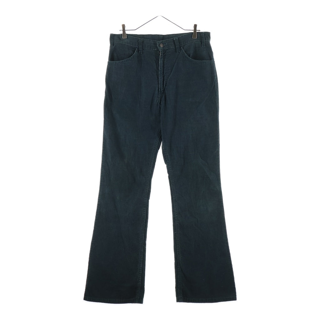 Levi's(リーバイス) 70S VINTAGE 646 ヴィンテージ ボタン裏3 コーデュロイ フレア パンツ グリーン