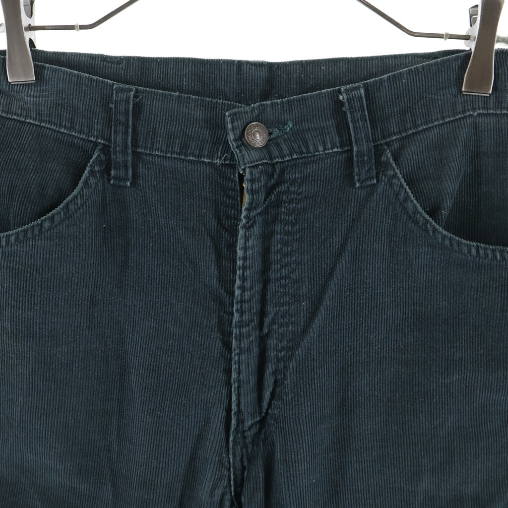 Levi's(リーバイス) 70S VINTAGE 646 ヴィンテージ ボタン裏3 コーデュロイ フレア パンツ グリーン