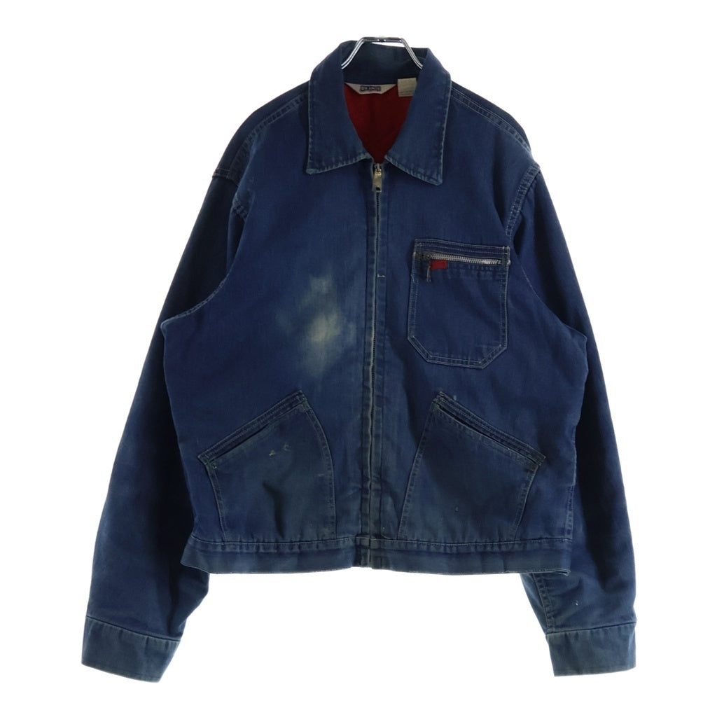 NO BRAND(ノーブランド) 70S BIG SMIH ビッグスミス ジップアップ デニム ジャケット インディゴ 7384