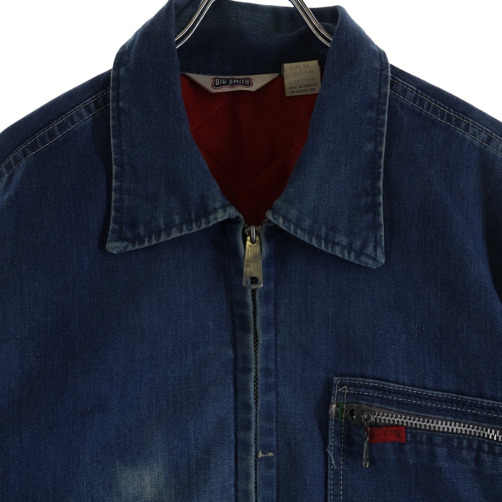 NO BRAND(ノーブランド) 70S BIG SMIH ビッグスミス ジップアップ デニム ジャケット インディゴ 7384