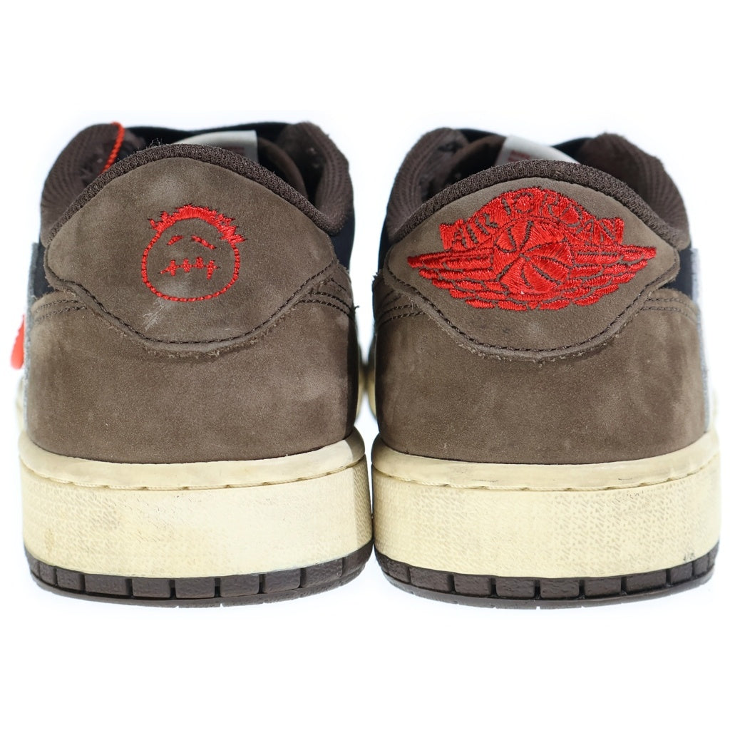 NIKE(ナイキ) ×TRAVIS SCOTT AIR JORDAN 1 LOW OG SP-T トラヴィススコット エアジョーダン ローカットスニーカー ブラウン/ブラック US9.5/27.5cm CQ4277-001