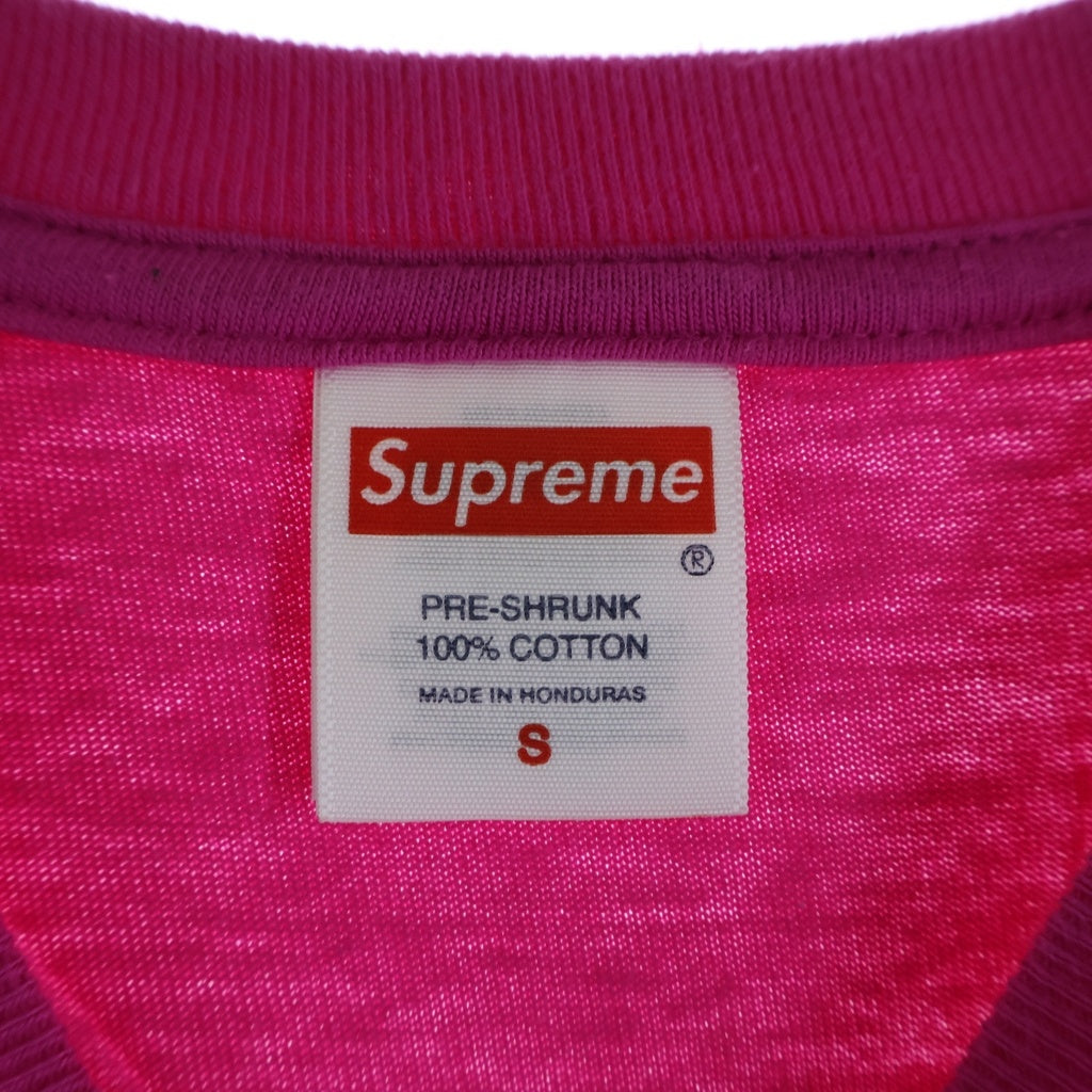 SUPREME(シュプリーム) 24AW Tera Patrick Tee テラ パトリック ロゴプリント半袖Tシャツ ピンク