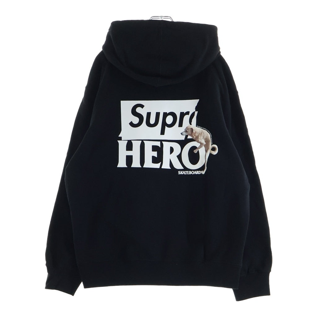 SUPREME(シュプリーム) 22SS ×ANTIHERO Hooded Sweatshirt アンチヒーロー スウェット プルオーバーパーカー フーディ ブラック