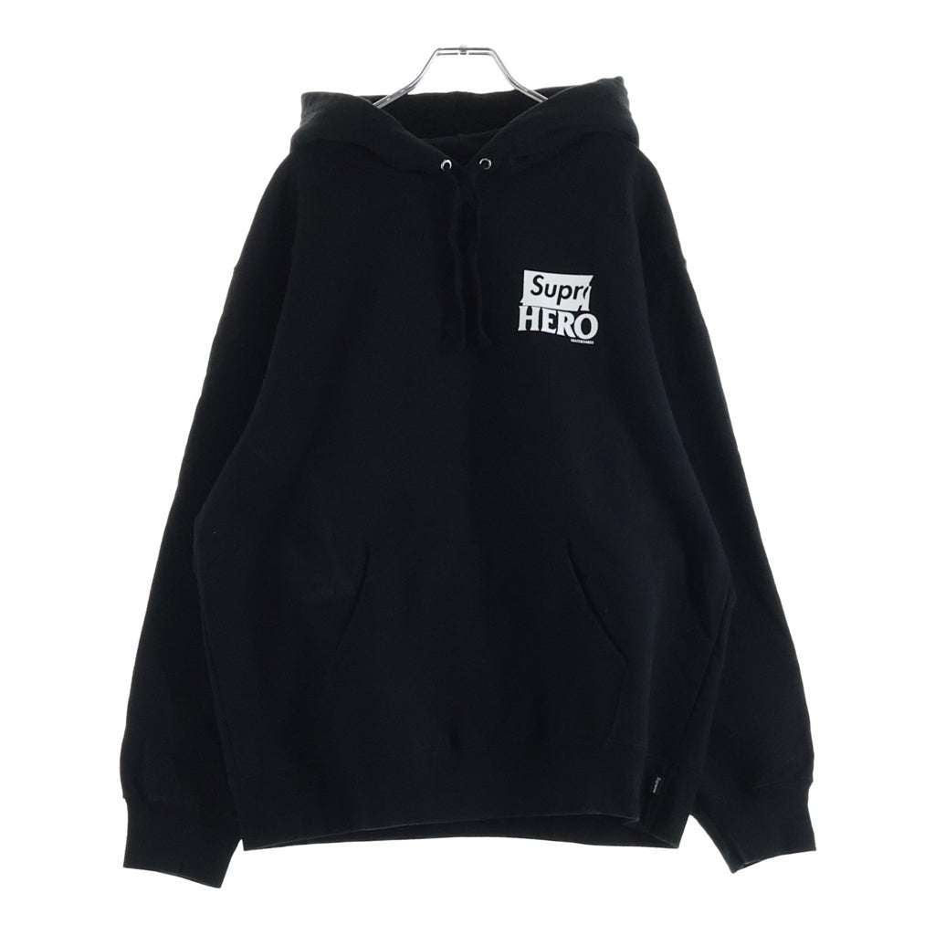 SUPREME(シュプリーム) 22SS ×ANTIHERO Hooded Sweatshirt アンチヒーロー スウェット プルオーバーパーカー フーディ ブラック