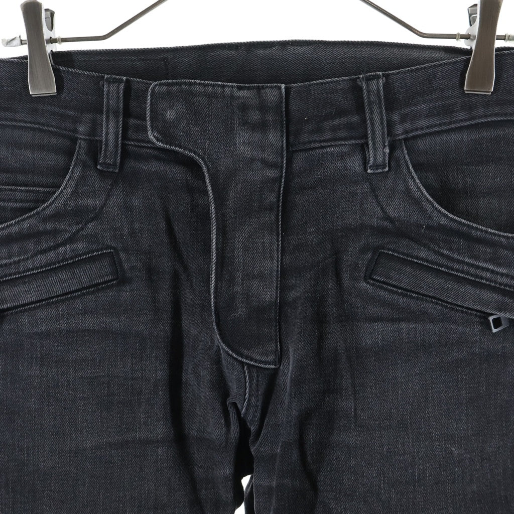 BALMAIN(バルマン) 16AW Stretch Biker Denim Pants ストレッチ バイカーデニムパンツ ブラック POHT551D204