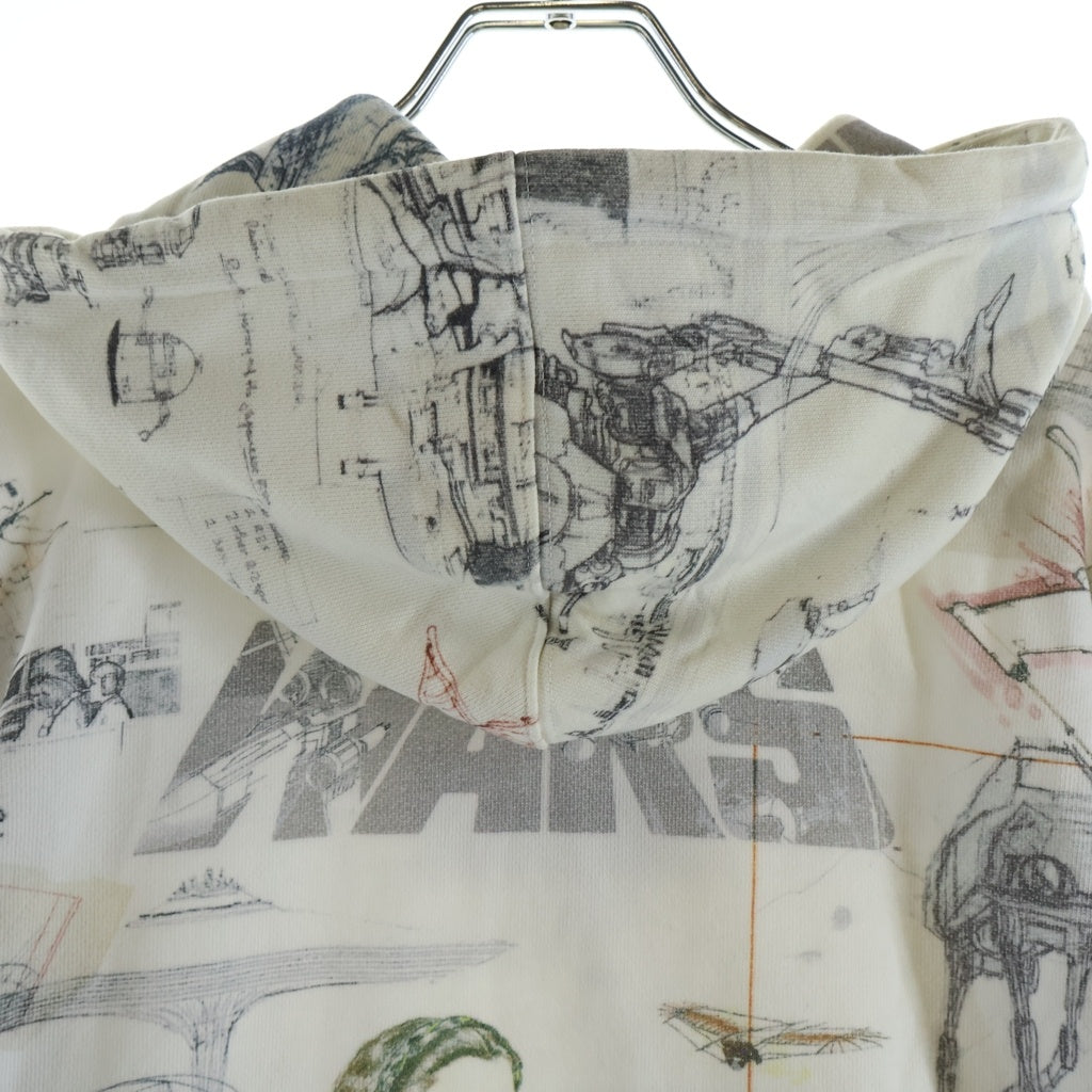 KITH(キス) 23AW ×Kith Star Wars Sketches Hoodie フーデット スウェットシャツ パーカー ホワイト