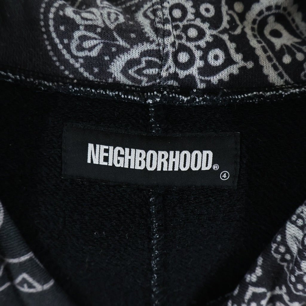 NEIGHBORHOOD(ネイバーフッド) 21AW BANDANA CHOPPED / EC-HOODED . LS ペイズリー柄 フーデット スウェットシャツ パーカー212UNNH-CSM04
