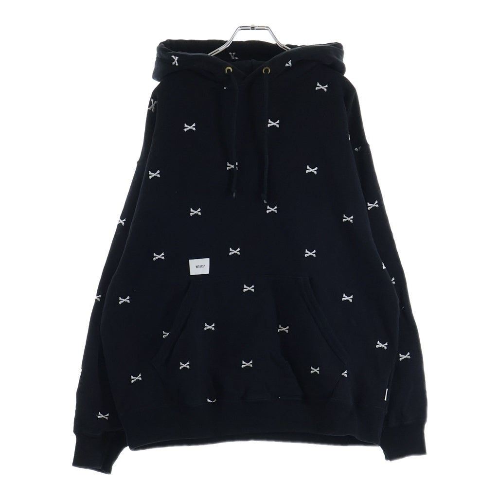 WTAPS(ダブルタップス) 22AW ACNE HOODY CTPL TEXTILE クロスボーン 刺繍 フーデット スウェットシャツ パーカー 222ATDT-CSM26