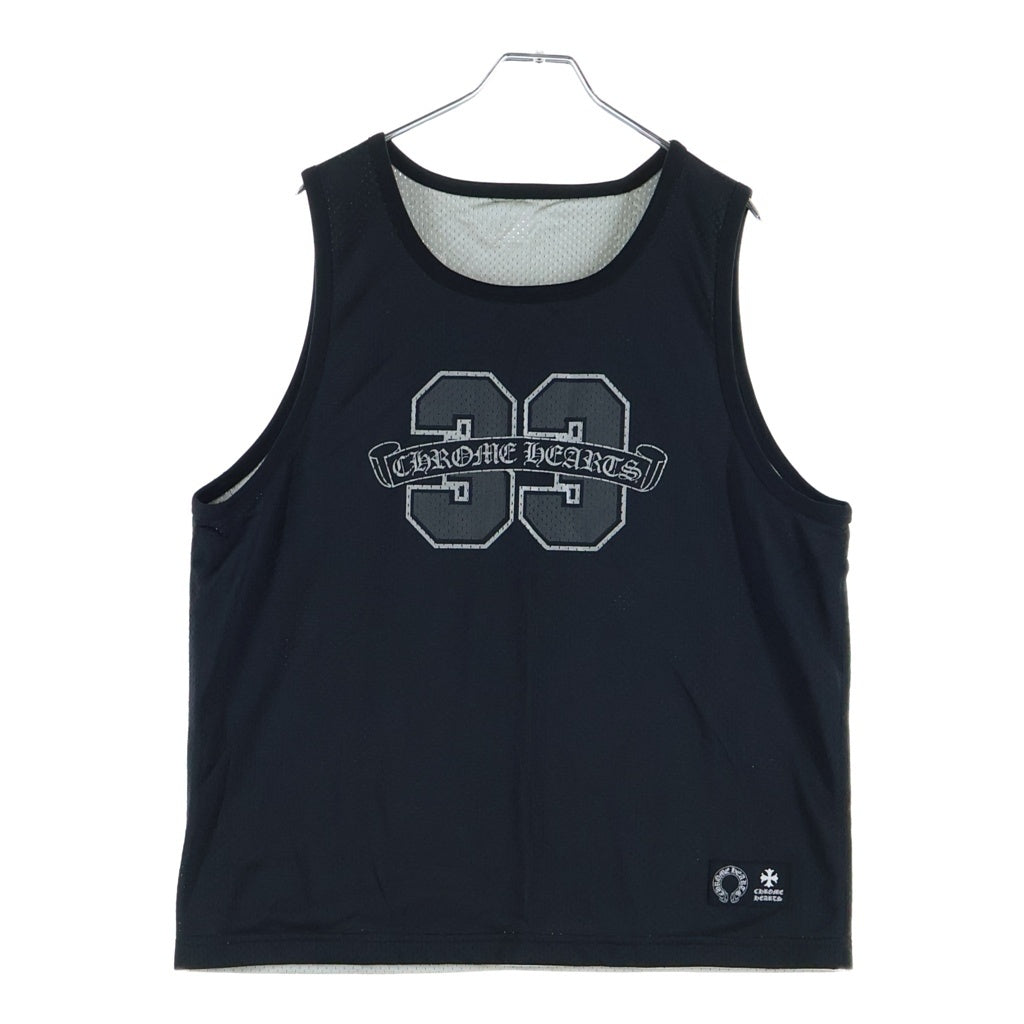 CHROME HEARTS(クロムハーツ) Mesh Warm Up Jersey メッシュ ウォームアップ ジャージ リバーシブル タンクトップ ブラック