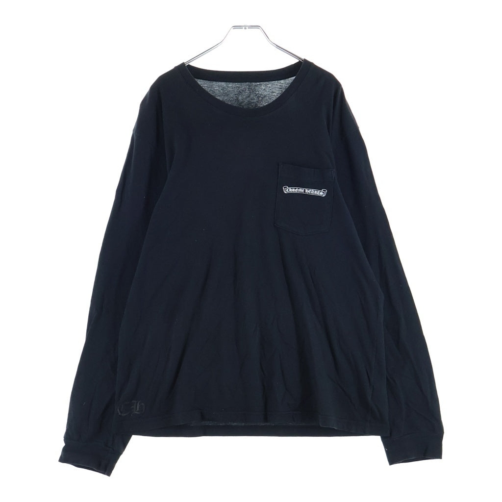 CHROME HEARTS(クロムハーツ) ARCH LOGO USA バックアーチロゴ プリントロングスリーブTシャツ 長袖カットソー ブラック